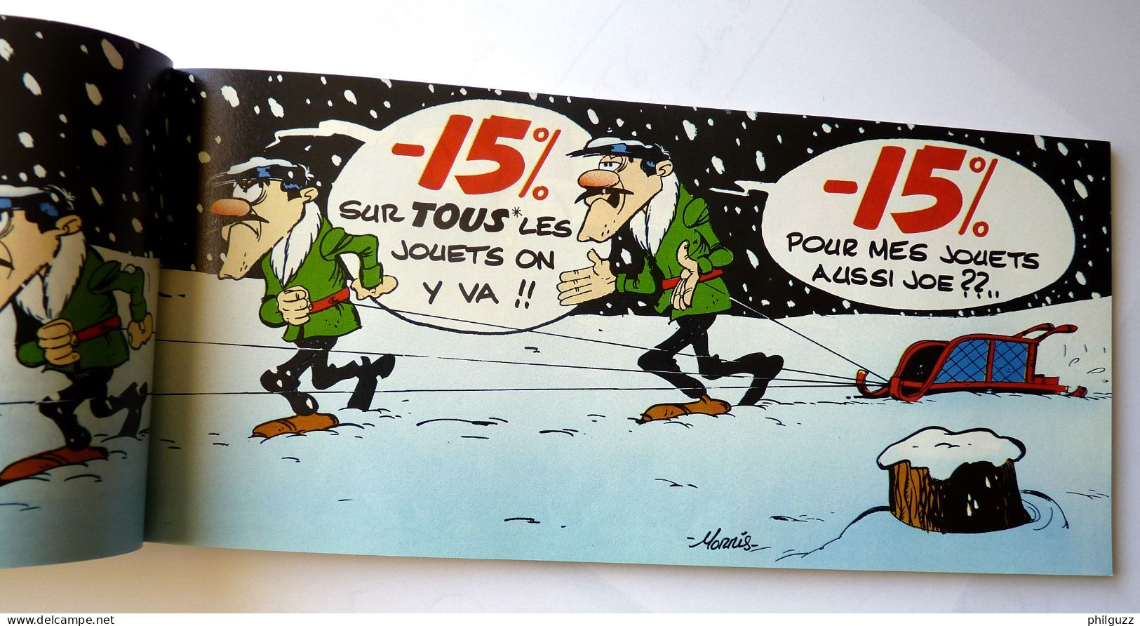 RARE ET BEL ALBUM BANDES DESSINEES PUBLICITAIRE LUCKY LUKE SAMARITAINE SAM-CITY 1984 MORRIS (2)