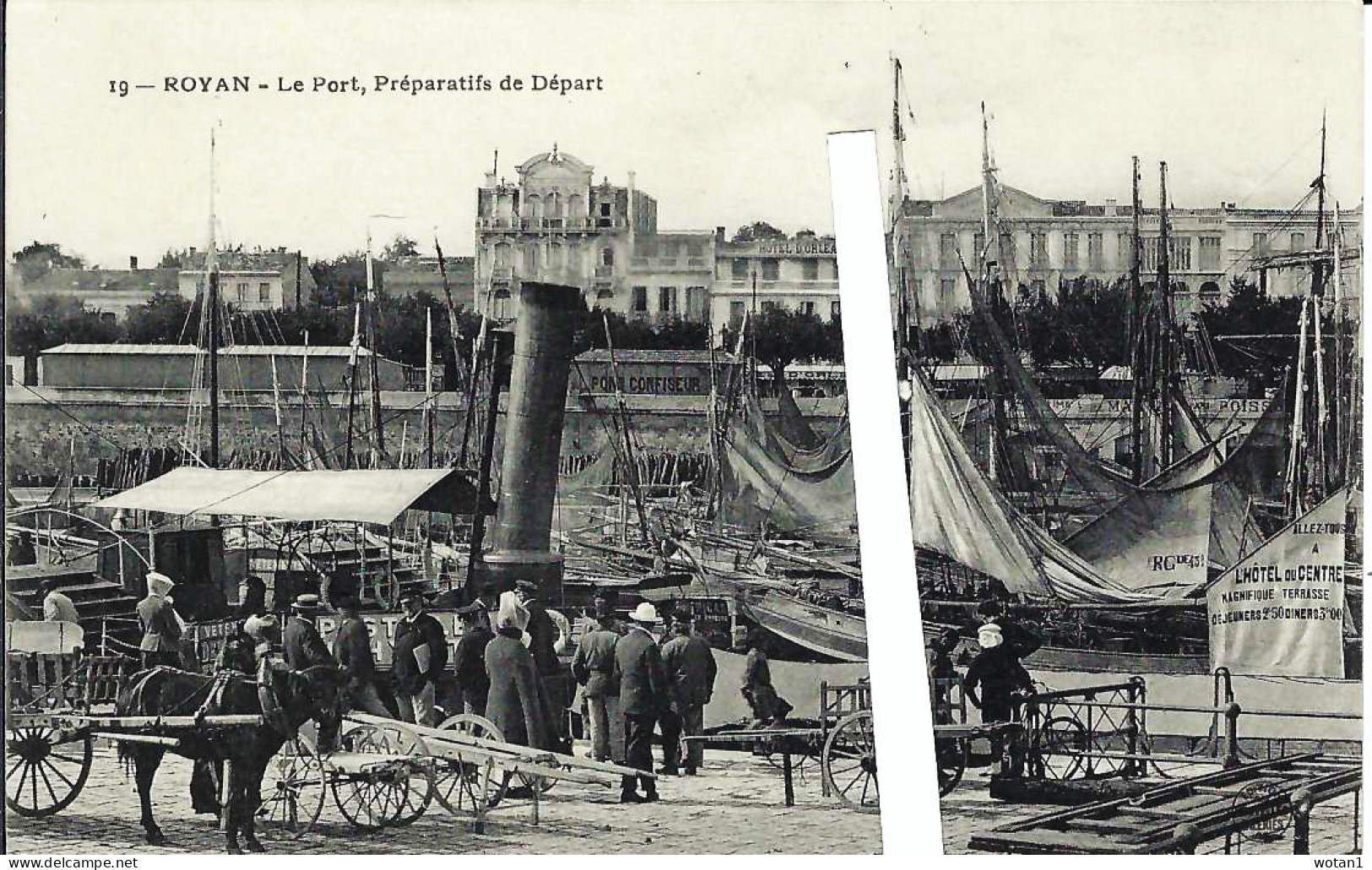 19. ROYAN - Le Port, Préparatifs De Départ (ligne Blanche Fictive) - Royan
