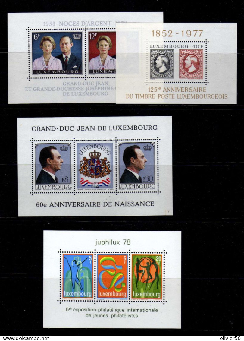 Luxembourg (1977-81) - Grand-Duc - Juphilux - Timbre-Poste - Neufs** - MNH - Blocs & Feuillets