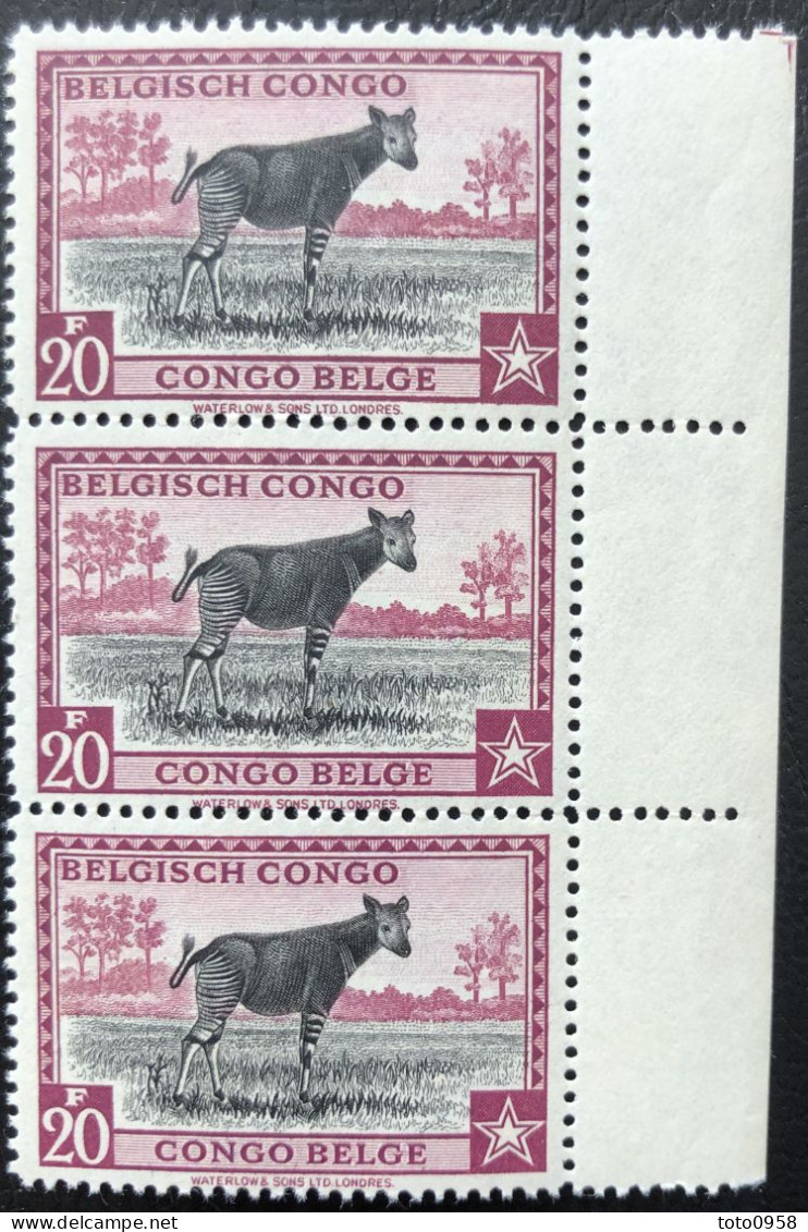Congo Belge 1942 Definitive Okapi 20Fr - (en Flamand) MNH** - Autres & Non Classés