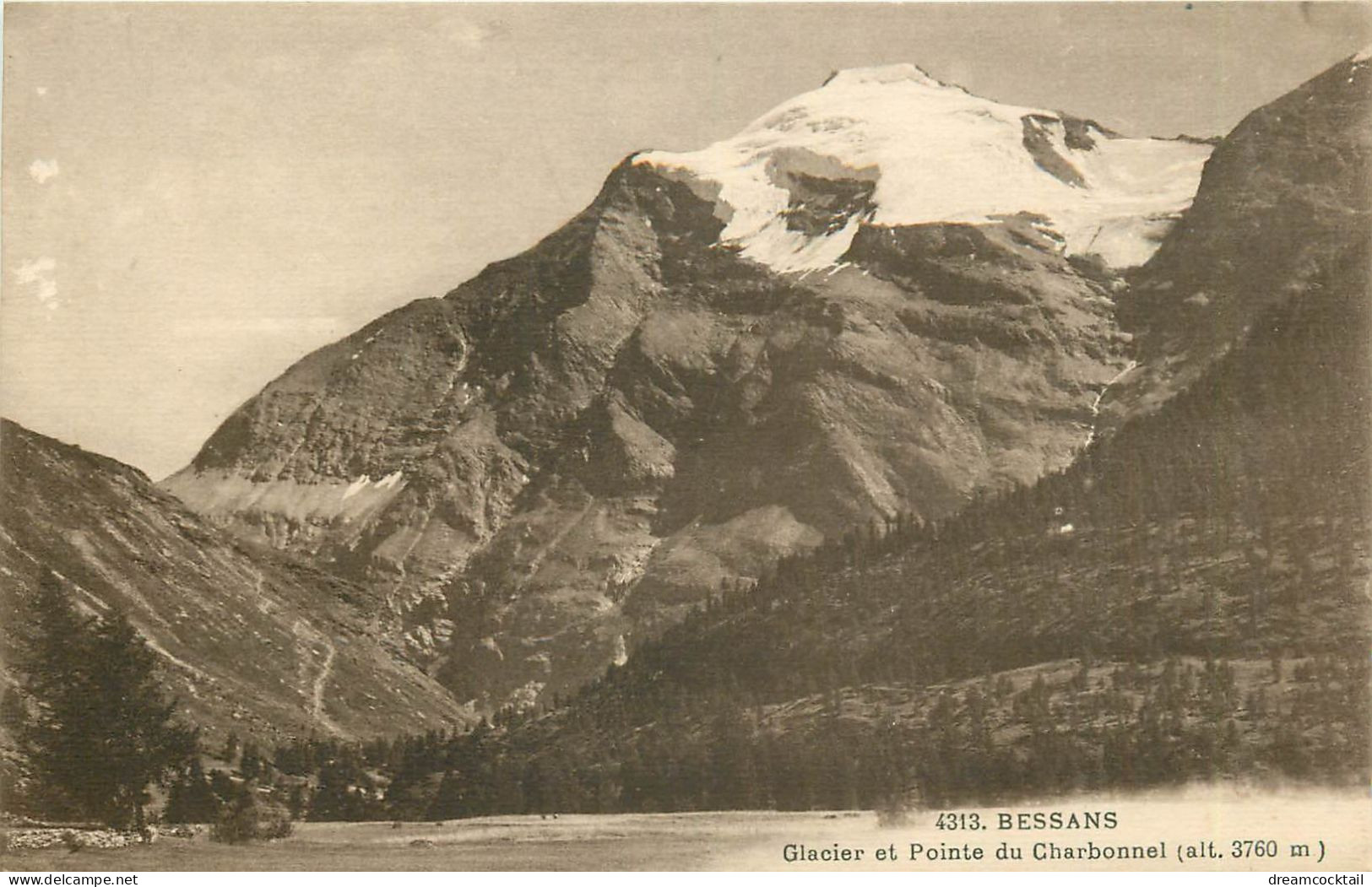 Top Promo 3 Cpa 73 BESSANS. Pont Sur L'Arc, Hôtel Cimaz, Glacier Et Pointe Du Charbonnel - Autres & Non Classés