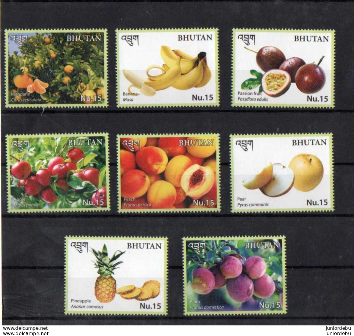 Bhutan - 2017 -   Fruits Of Bhutan - Complete Set Of 8 Stamps - MNH. ( CP120) ( OL 03/07/2023) - Bhutan