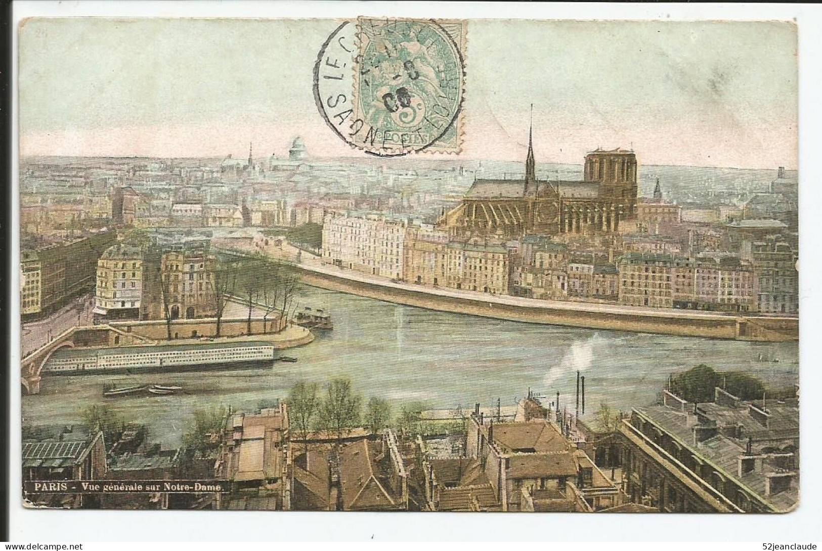 Paris Vue Générale Sur Notre Dame    1905     N° - Arrondissement: 04