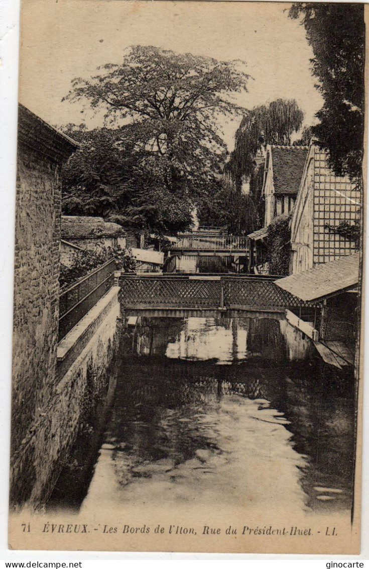 Evreux Bords De L'iton Rue Du President Huet - Evreux