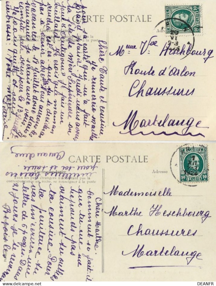 ARLON : Pensionnat Des Dames Chanoinesses De Saint-Augustin ( Belgique)  9 Cartes. - Aarlen