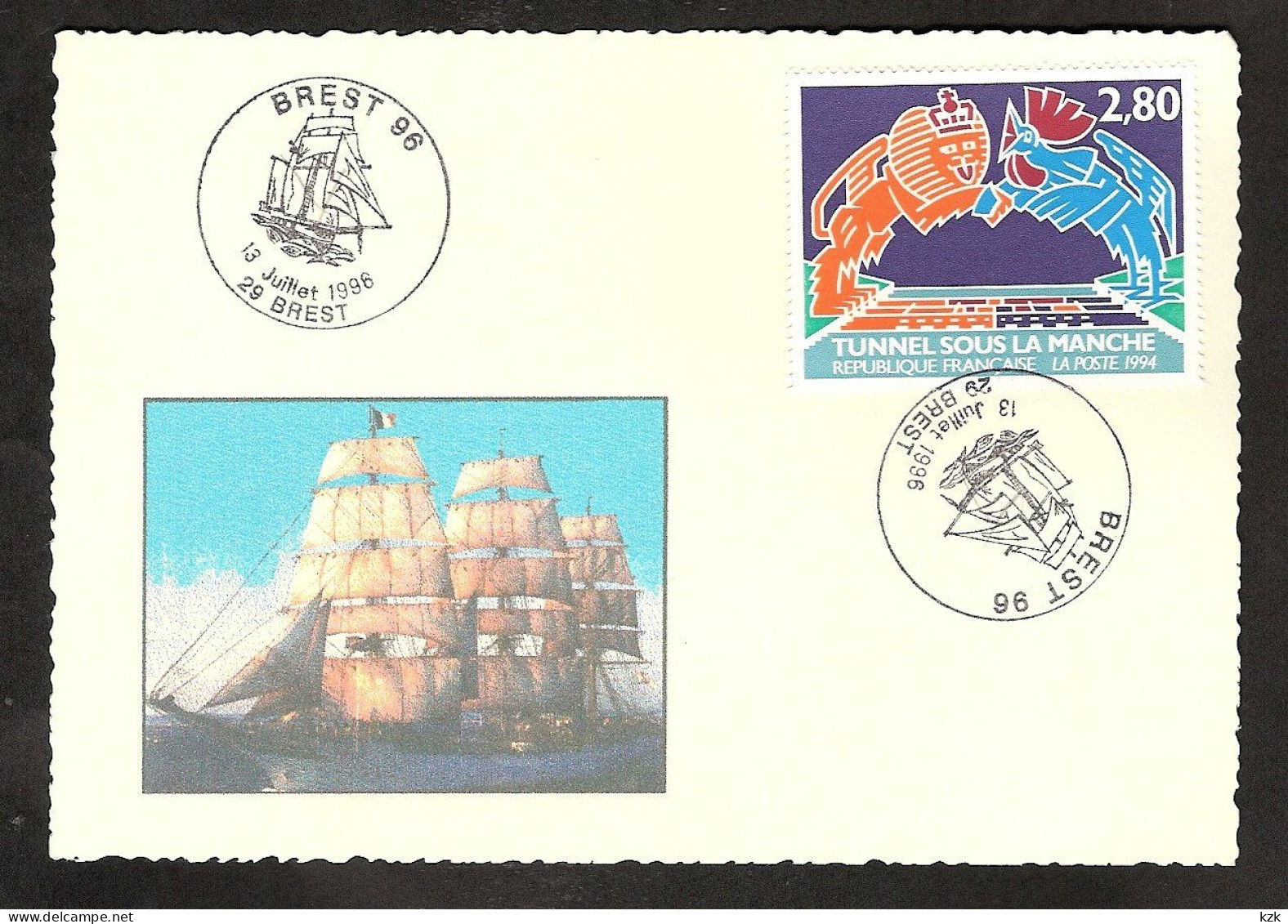3 01	008	-	BREST 1996 - Naval Post