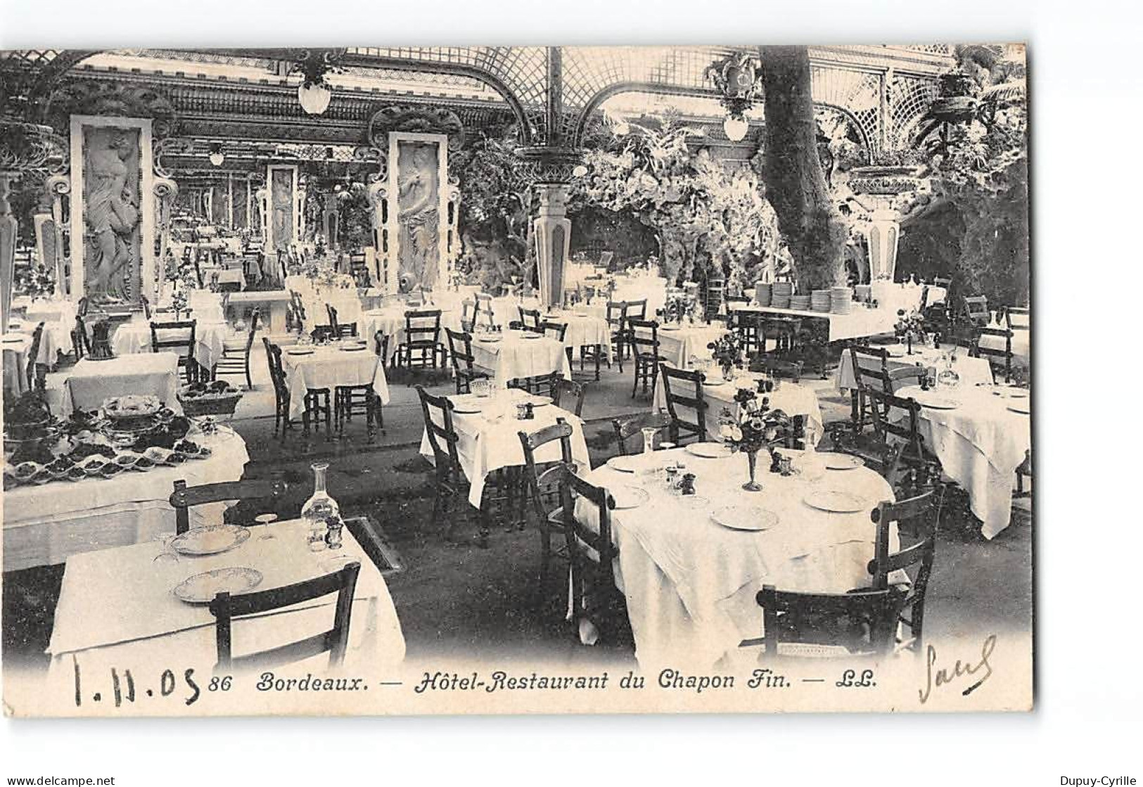 BORDEAUX - Hôtel Restaurant Du Chapon Fin - Très Bon état - Bordeaux