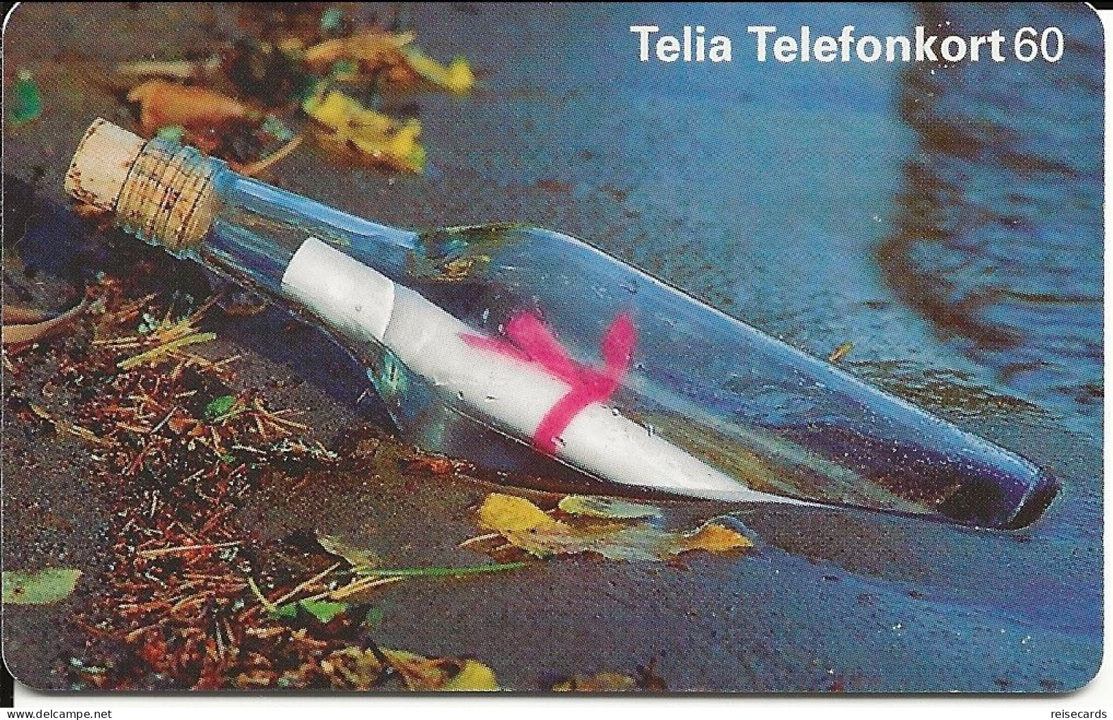 Sweden: Telia - 1995 Message In A Bottle - Suecia