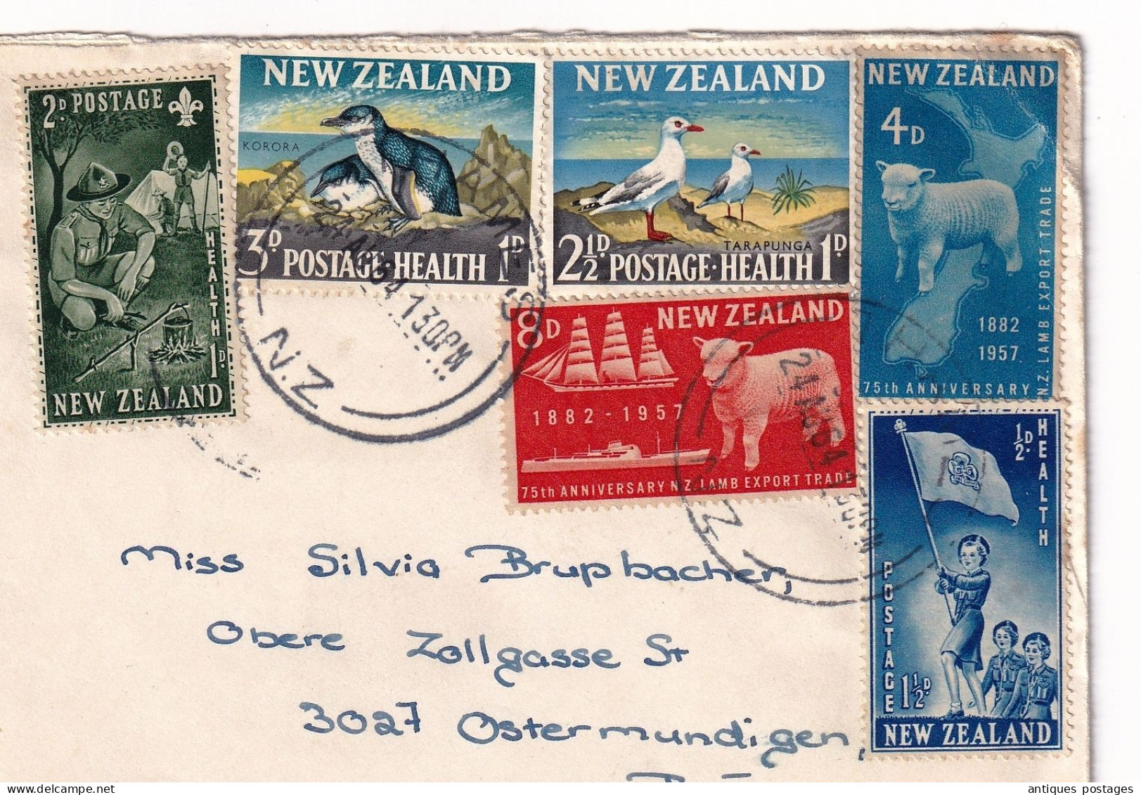 Lettre 1964 Thames New Zealand  Switzerland Ostermundigen Suisse Nouvelle Zélande - Storia Postale