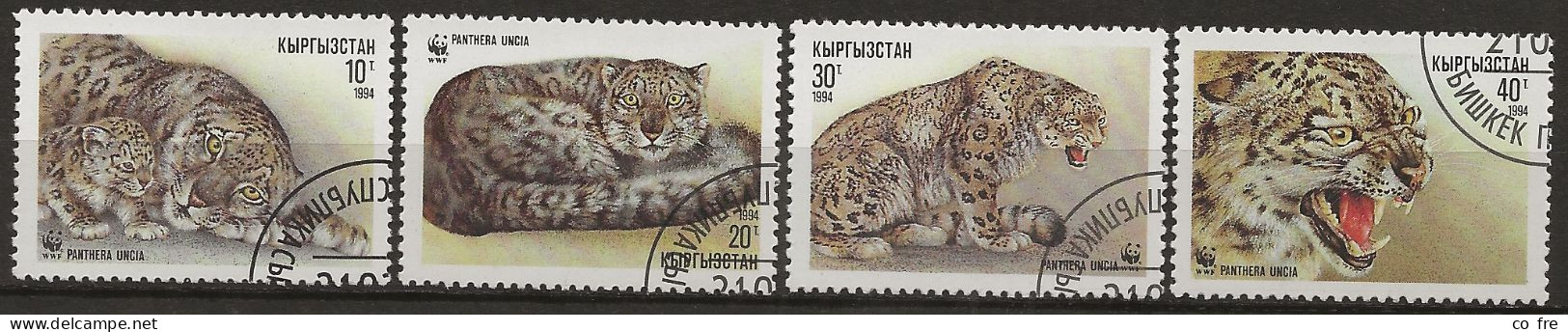 Kirghizstan N°28/31 (ref.2) Série Complète - Big Cats (cats Of Prey)
