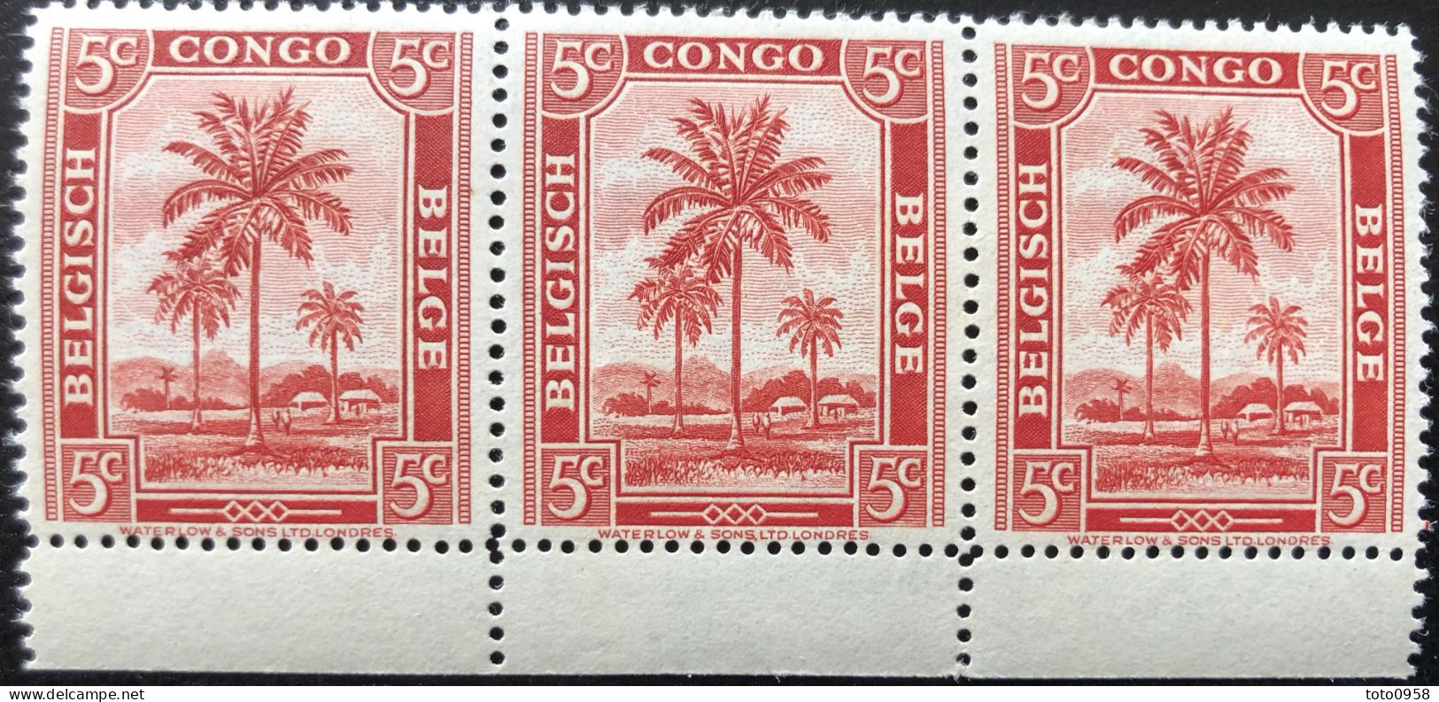 Congo Belge 1942 Definitive 5c - Other & Unclassified