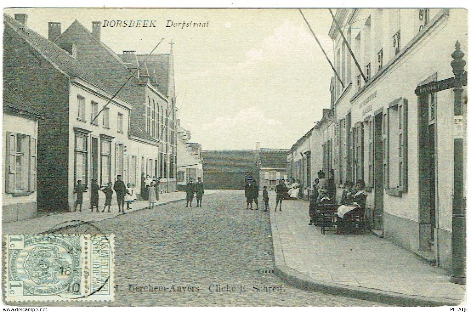 Borsbeek , Dorpstraat - Borsbeek