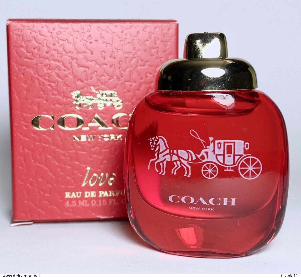 Miniature De Parfum COACH LOVE De COACH ( France ) - Miniaturen Flesjes Dame (met Doos)