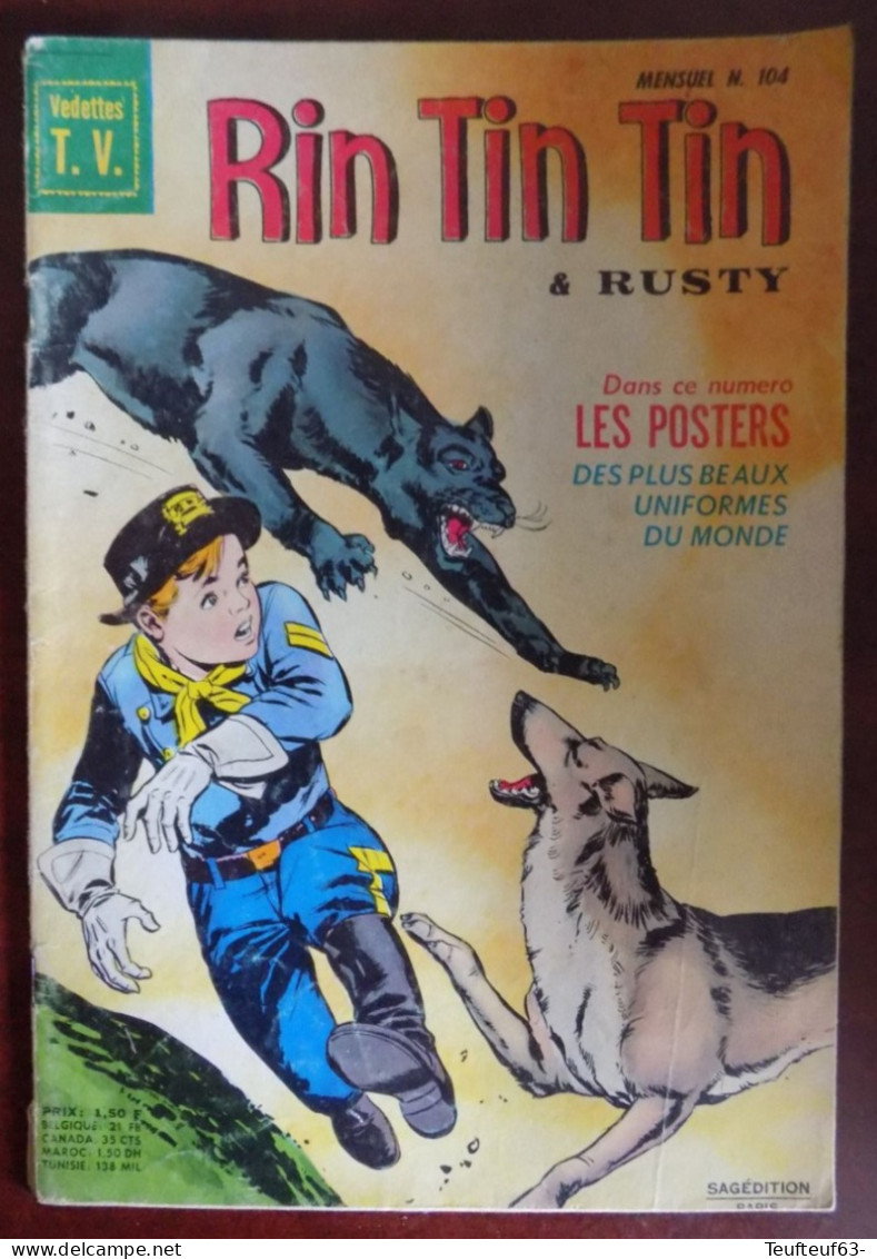 Rintintin Et Rusty N° 104 - Flèche Noire Le Cheyenne - Rintintin