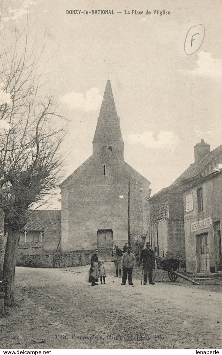 D9378 Donzy Le National La Place De L'église - Otros & Sin Clasificación