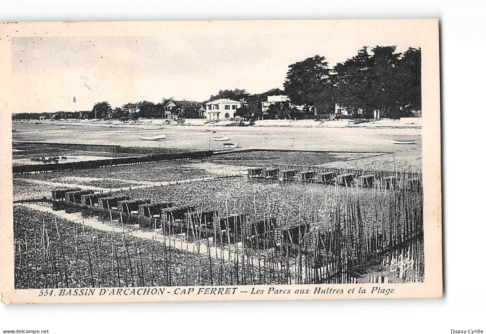 CAP FERRET - Les Parcs Aux Huîtres Et La Plage - Très Bon état - Other & Unclassified