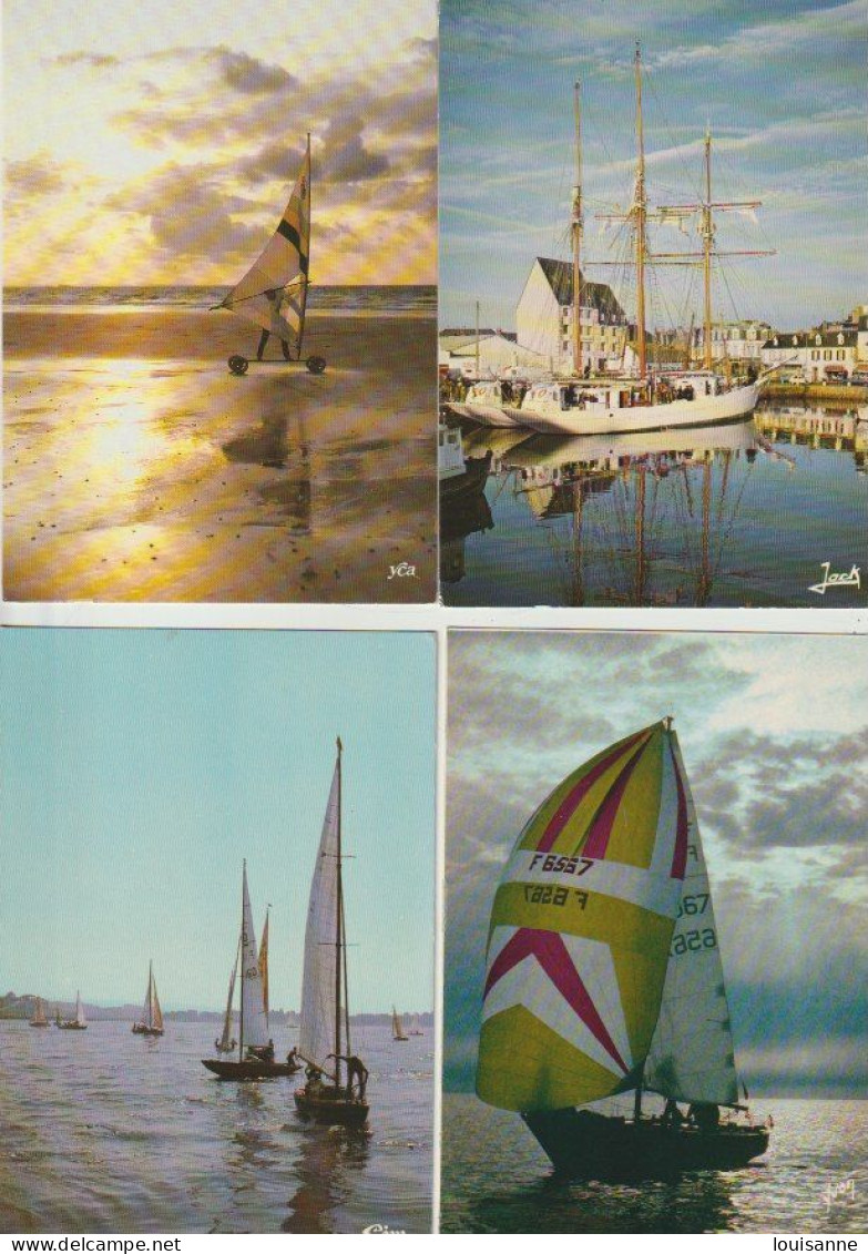 LOT  DE  24  C  P  M   -   DIVERS  VOILIERS    (  ( Toutes Scanées  )  24 /5  / 67 / - Sailing Vessels