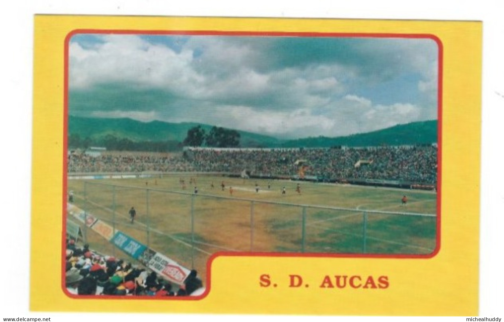 ECAUDOR  STADIUM  POSTCARD    QUITO ESTADIO DE AUCAS - Stades