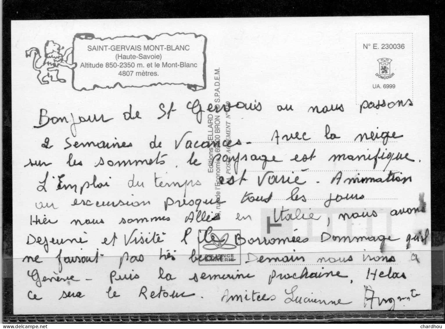 SAINT GERVAIS LES BAINS  //  Lot 29 - Autres & Non Classés