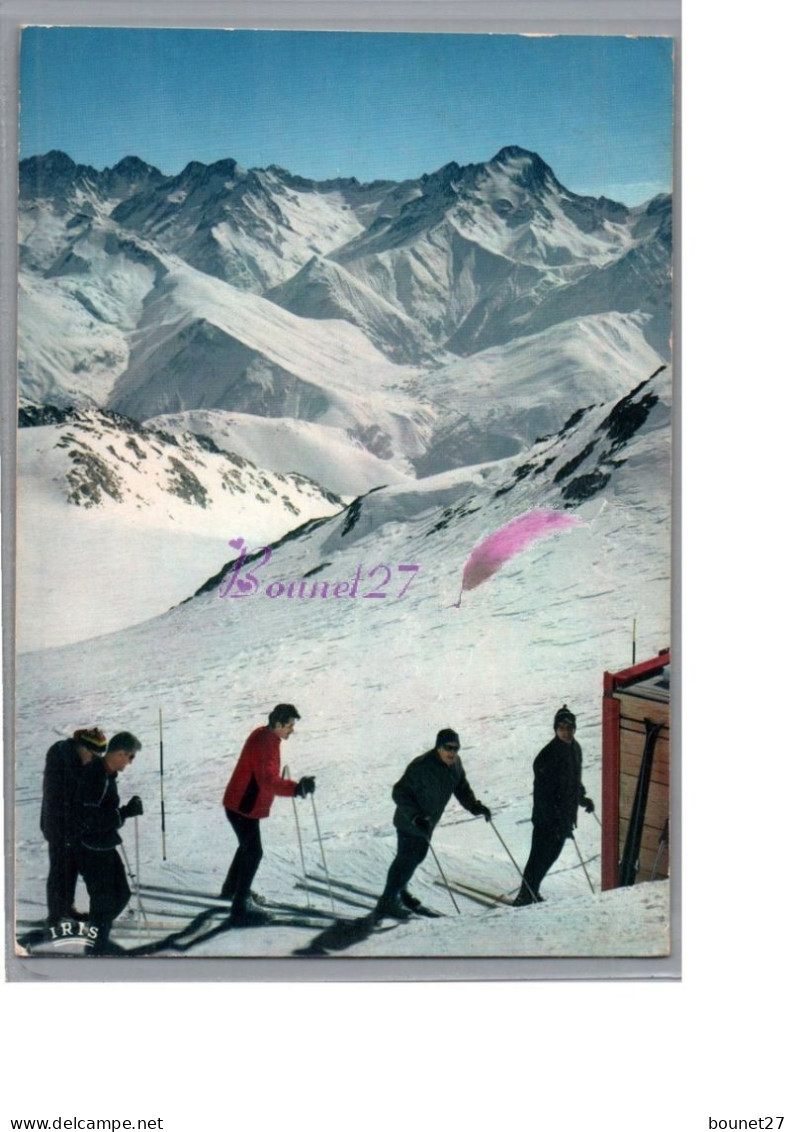 ALPE D'HUEZ 38 - L'Entrée Du Tunnel Du Glacier De Sarennes Les Deux 2 Alpes Et La Muzelle Skieur Touriste - Sonstige & Ohne Zuordnung