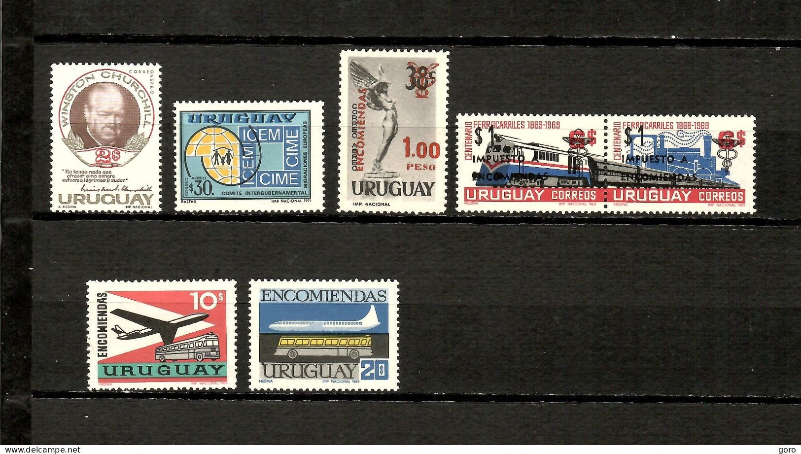 Uruguay  1966-73  .-  Y&T  Nº    278-377  Aéreos  +  96-98/99-100/101   Colis Postal    ** - Uruguay