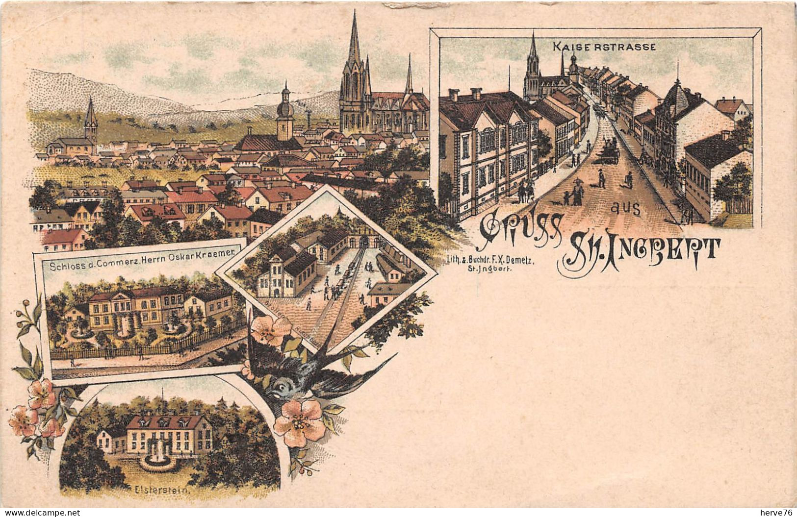 ALLEMAGNE - Gruss Aus St INGBERT - Multivues - Litho - Saarpfalz-Kreis