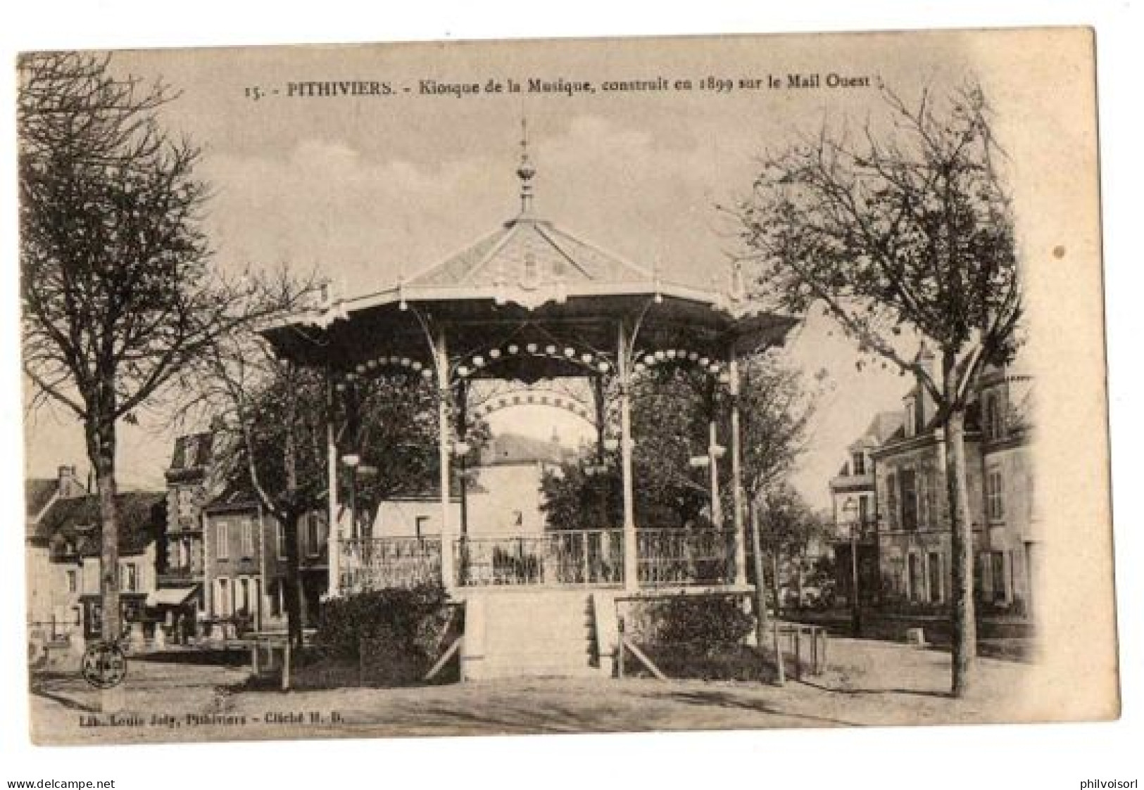 PITHIVIERS KIOSQUE A MUSIQUE COMMERCES ANIMEE - Pithiviers