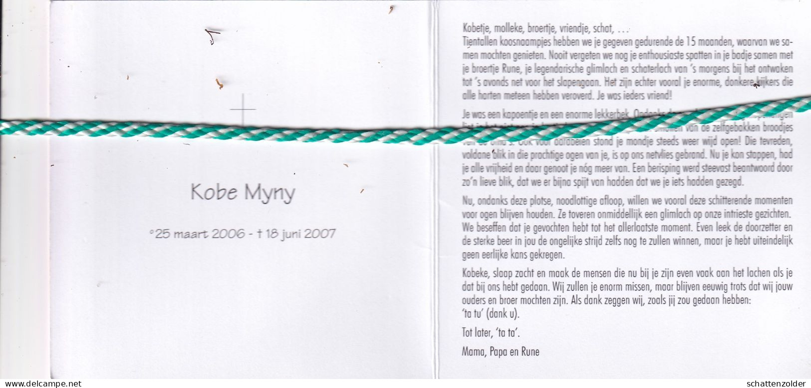 Kobe Myny, 2006, 2007; Foto - Obituary Notices