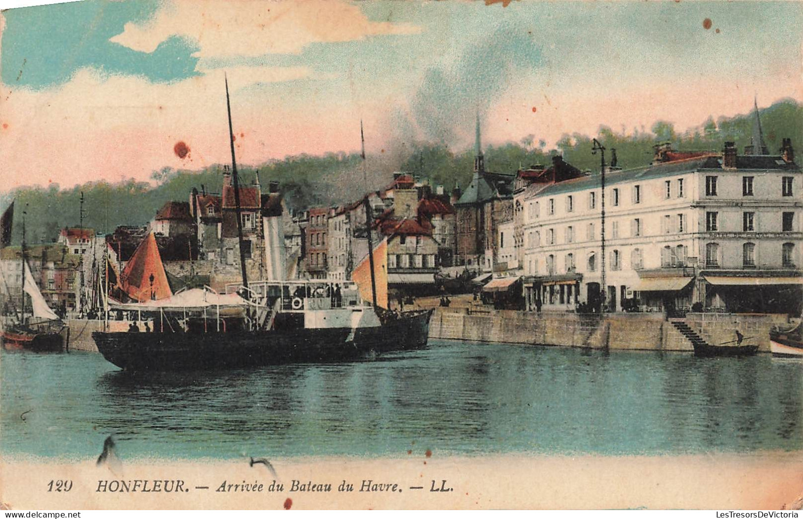 FRANCE - Honfleur - Arrivée Du Bateau Du Havre - Carte Postale Ancienne - Honfleur