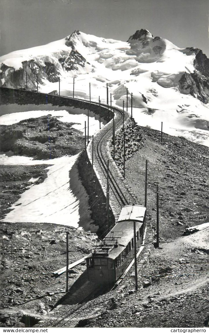 Postcard Switzerland Zermatt Gornergrat Bahn - Altri & Non Classificati