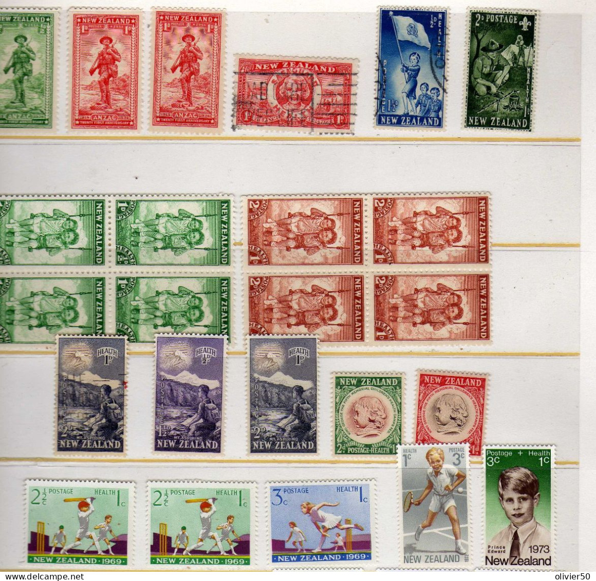 Nouvelle-Zelande - (1936-73) - Health - Neufs**/* - 3  Ex. Oblitere - Unused Stamps