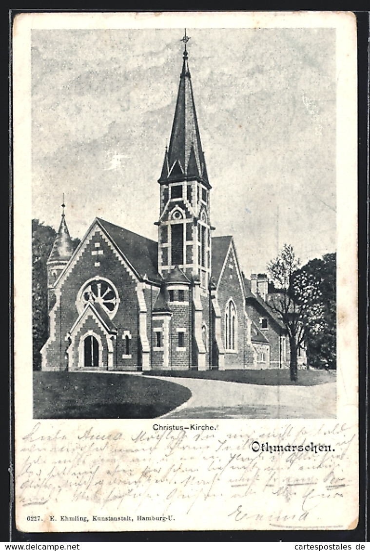 AK Hamburg-Othmarschen, An Der Christus-Kirche  - Altona