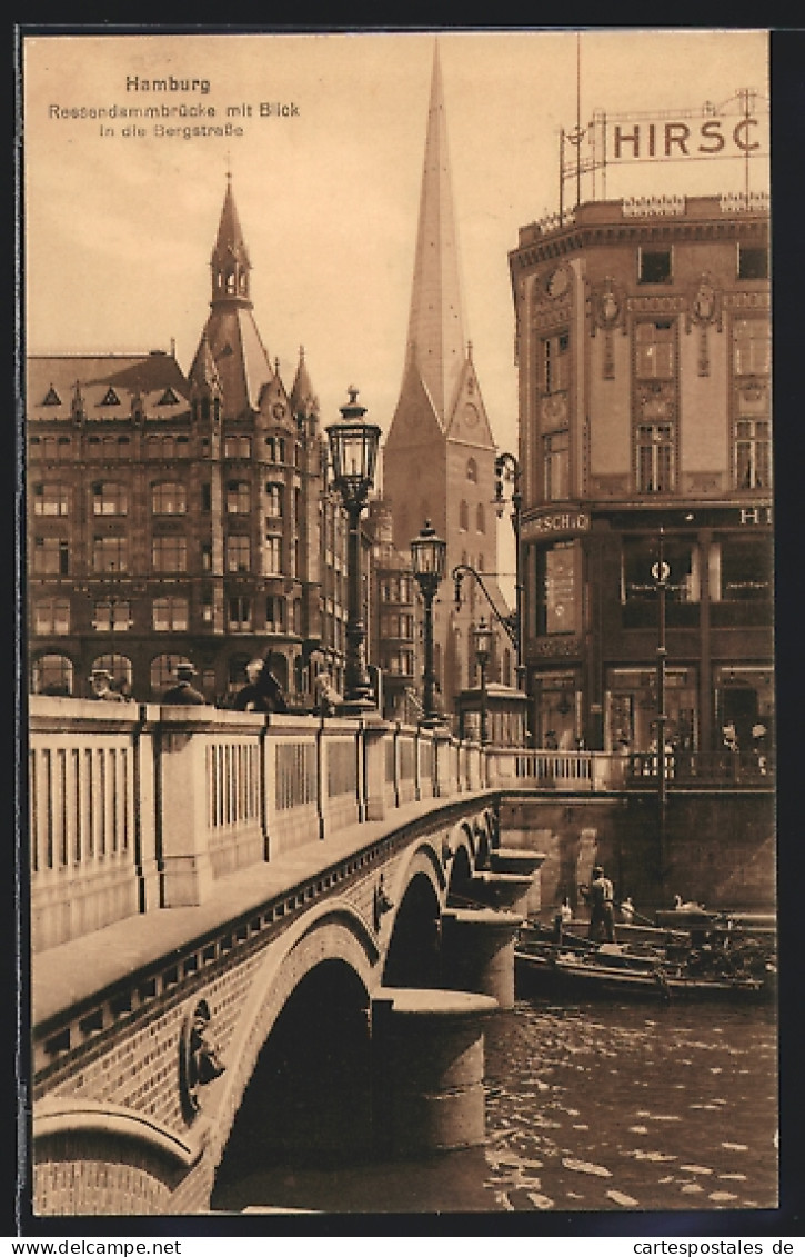 AK Hamburg, Reesendamm Mit Blick In Die Bergstrasse  - Mitte