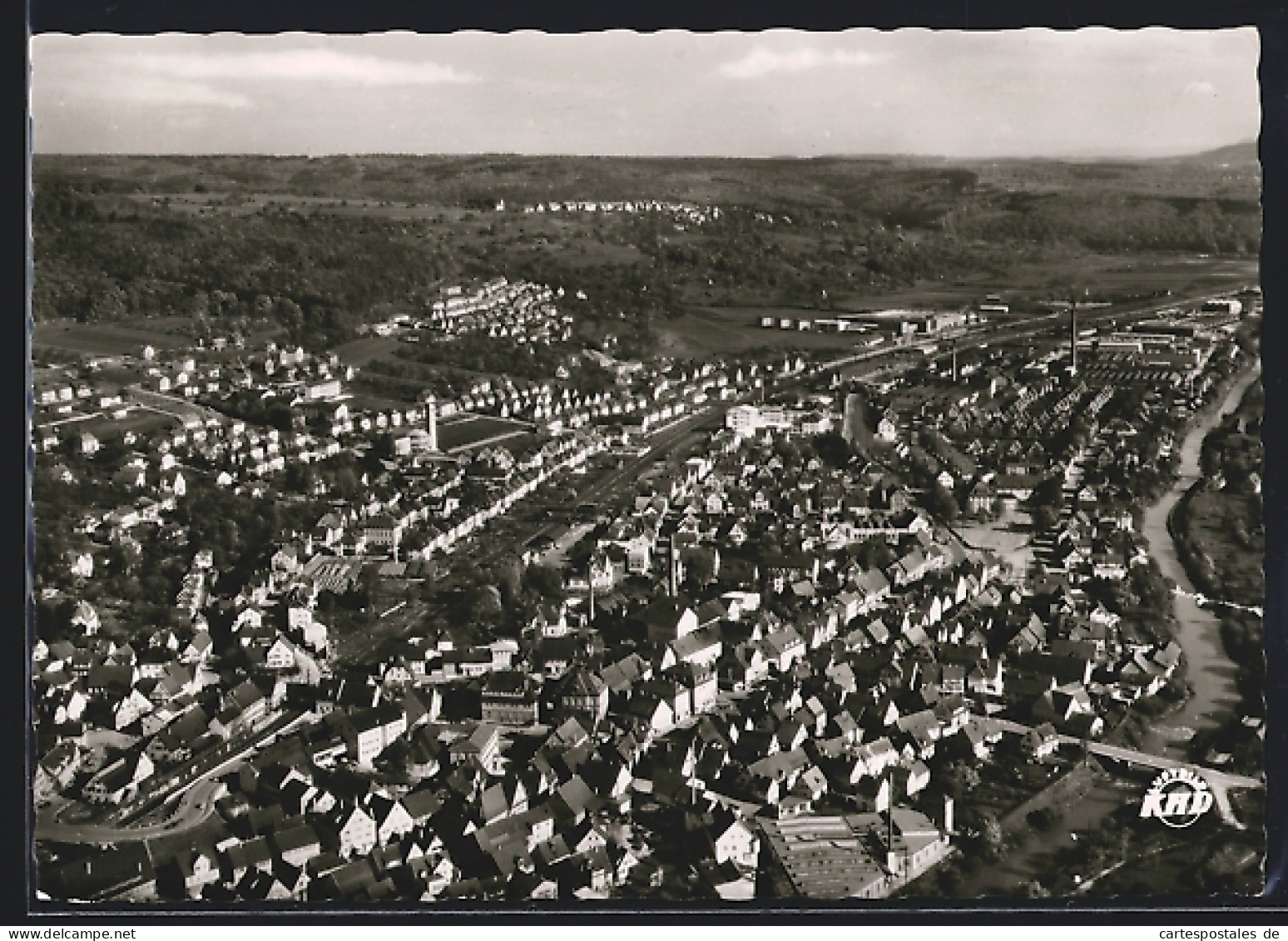 AK Ebersbach /Fils, Gesamtansicht Vom Flugzeug Aus  - Andere & Zonder Classificatie