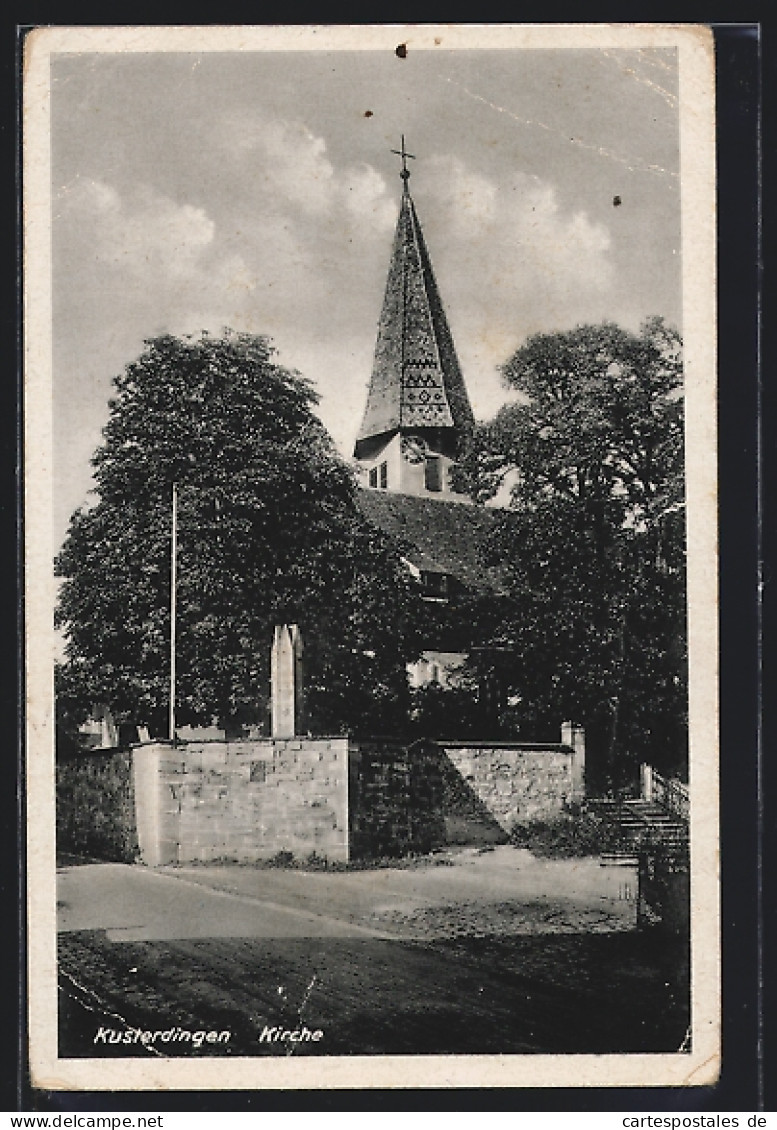 AK Kusterdingen, Blick Auf Den Kirchturm  - Sonstige & Ohne Zuordnung