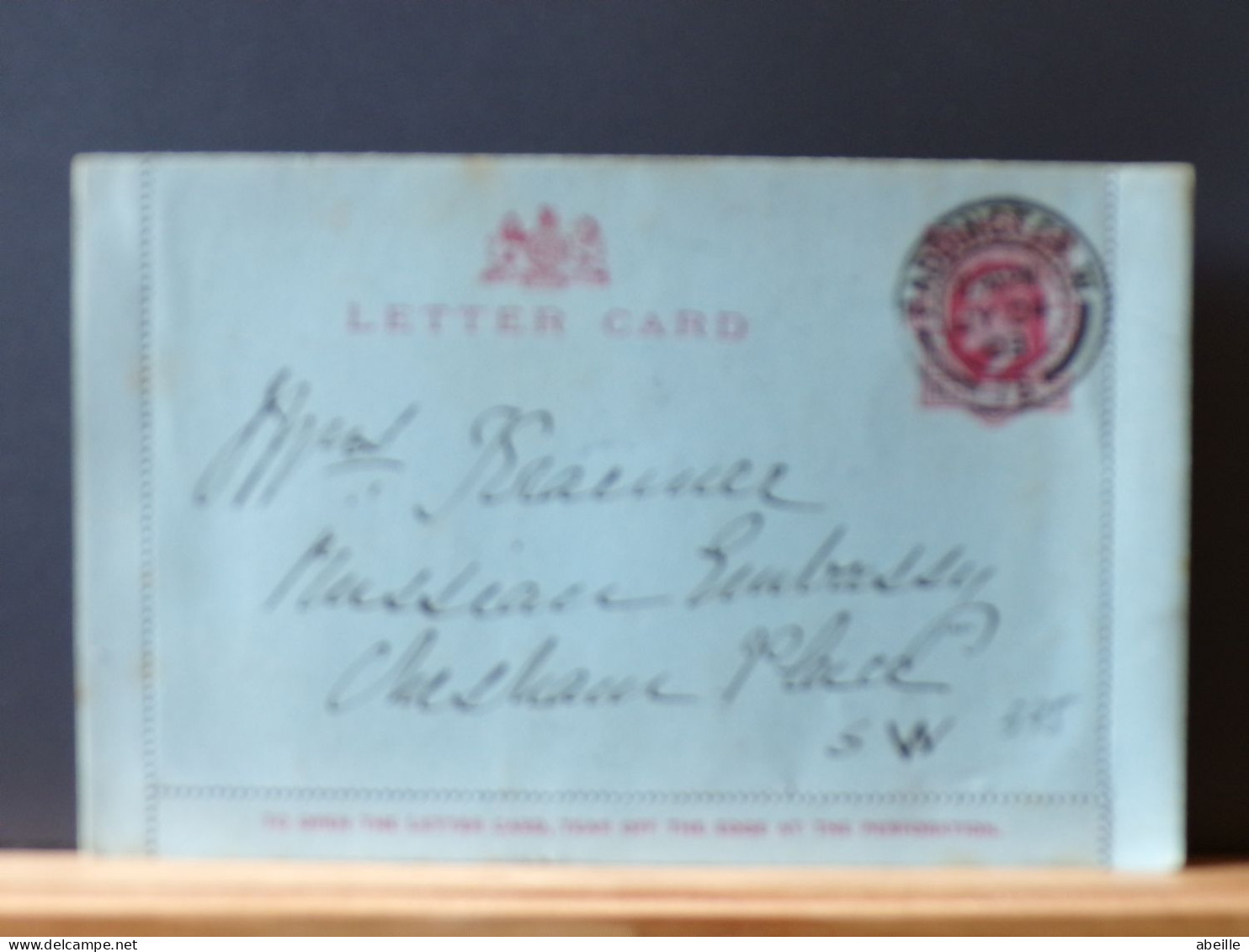 ENTIER545  LETTER CARD 1903 - Luftpost & Aerogramme