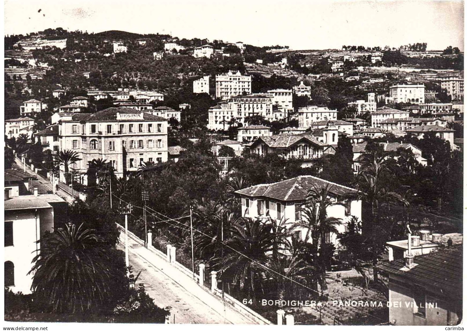 CARTOLINA BORDIGHERA CON ANNULLO TARGHETTA AGENZIA RIGAMONTI - 1946-60: Marcofilie