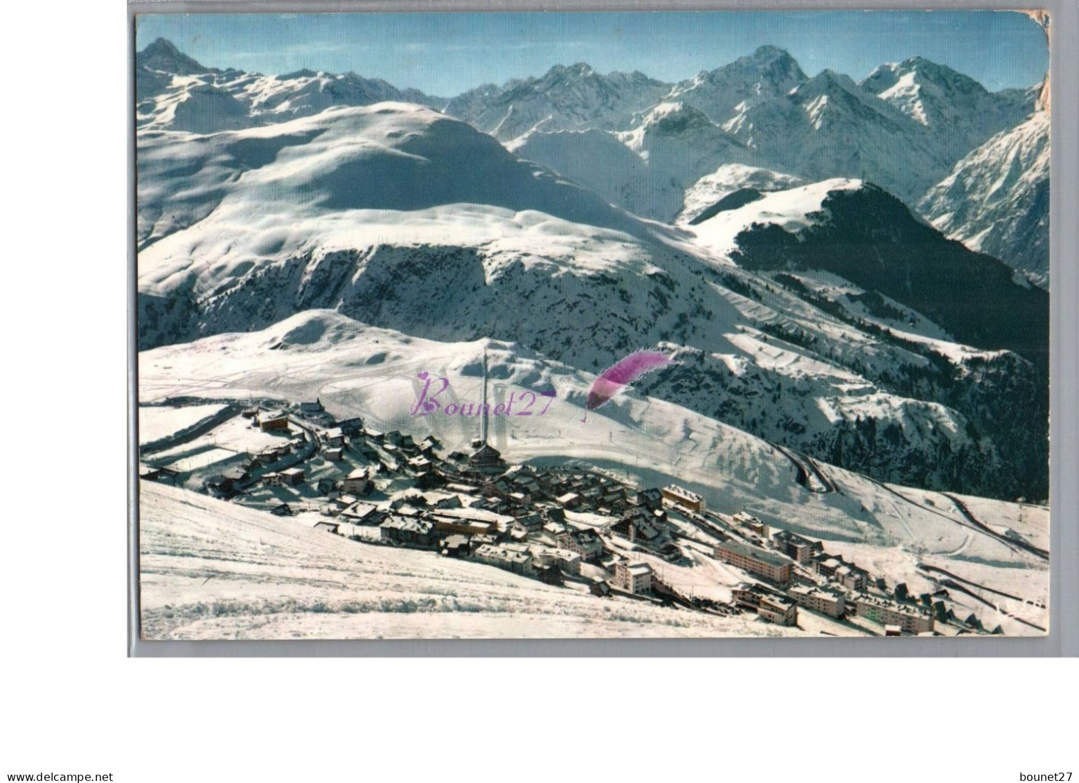 ALPE D'HUEZ 38 - La Station L'aiguille Du Plat De La Selle La Muzelle 1970 - Autres & Non Classés