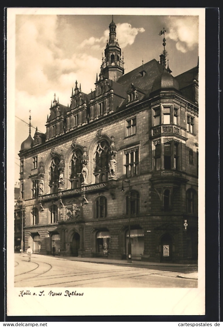 AK Halle A. S., Am Neuen Rathaus  - Sonstige & Ohne Zuordnung