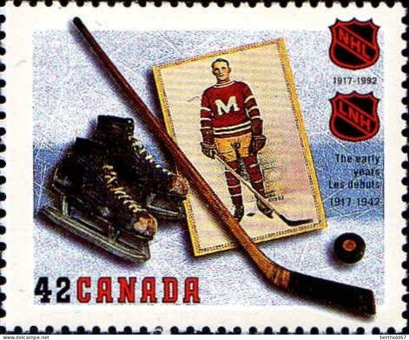 Canada Poste N** Yv:1280/1282 75.Anniversaire De La Ligue Nationale De Hockey - Ongebruikt