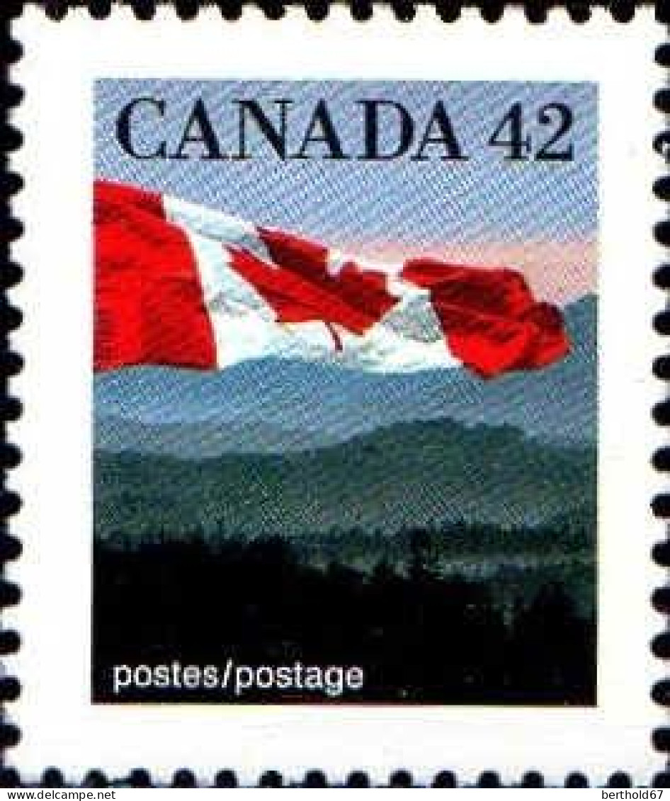 Canada Poste N** Yv:1222/1224 Elisabeth II & Drapeau - Ongebruikt