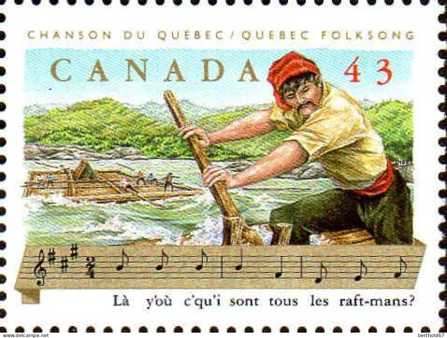 Canada Poste N** Yv:1334/1337 Folklore Canadien Chansons Populaires Bord De Feuille - Nuovi