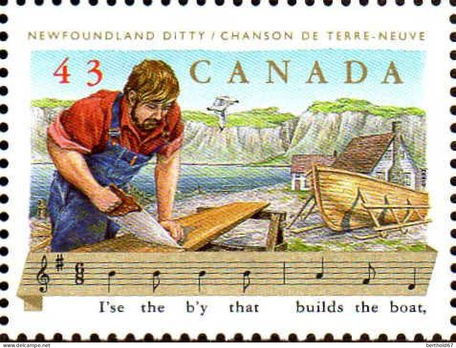 Canada Poste N** Yv:1334/1337 Folklore Canadien Chansons Populaires Bord De Feuille - Nuevos