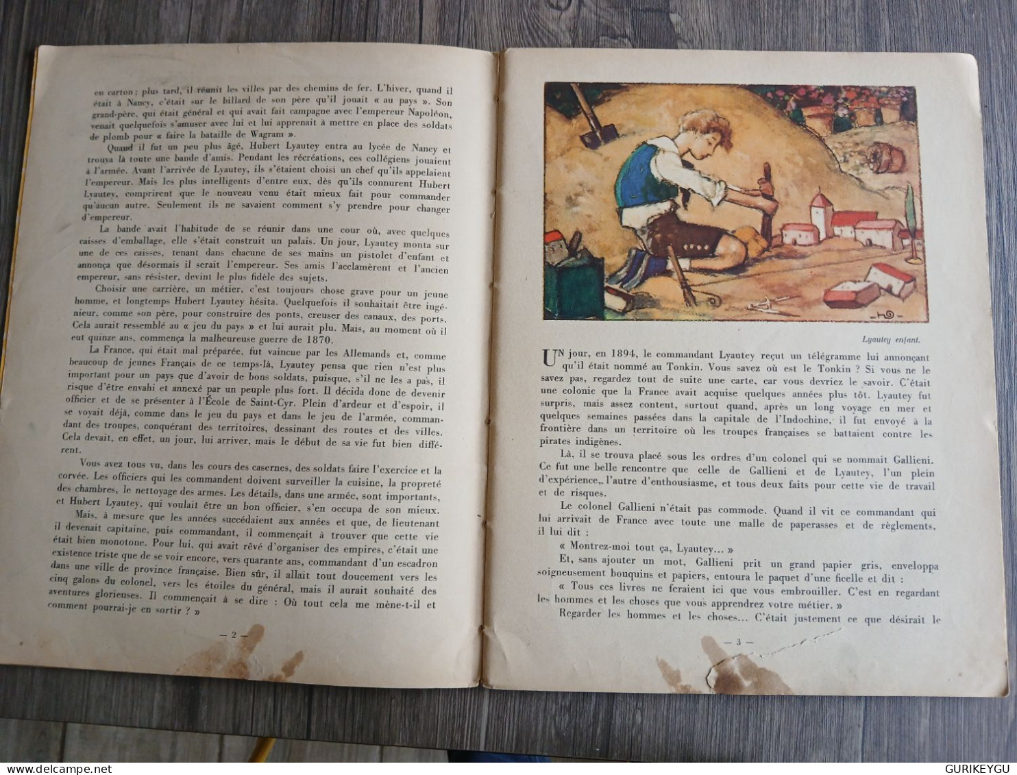 EO édition Original 1937 Maréchal Hubert  LYAUTEY Maurois Hachette Colonial Illustrations Henri DELUERMOM MAROC RABAT - Other & Unclassified