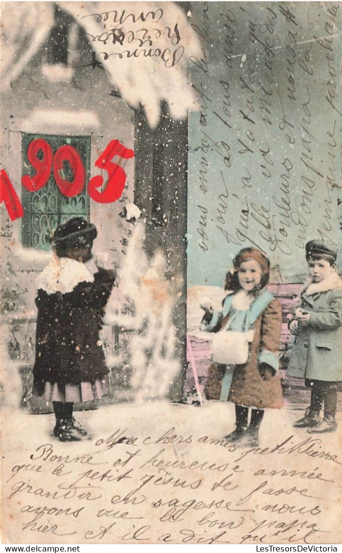 FETES - VOEUX - Bonne Année - 1905 - Enfants - Carte Postale Ancienne - Anno Nuovo