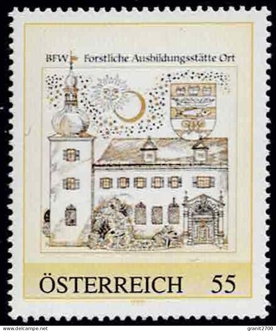 PM BFW  Forstliche Ausbildungsstätte Ort Ex Bogen Nr. 8019276  Postfrisch - Personalisierte Briefmarken