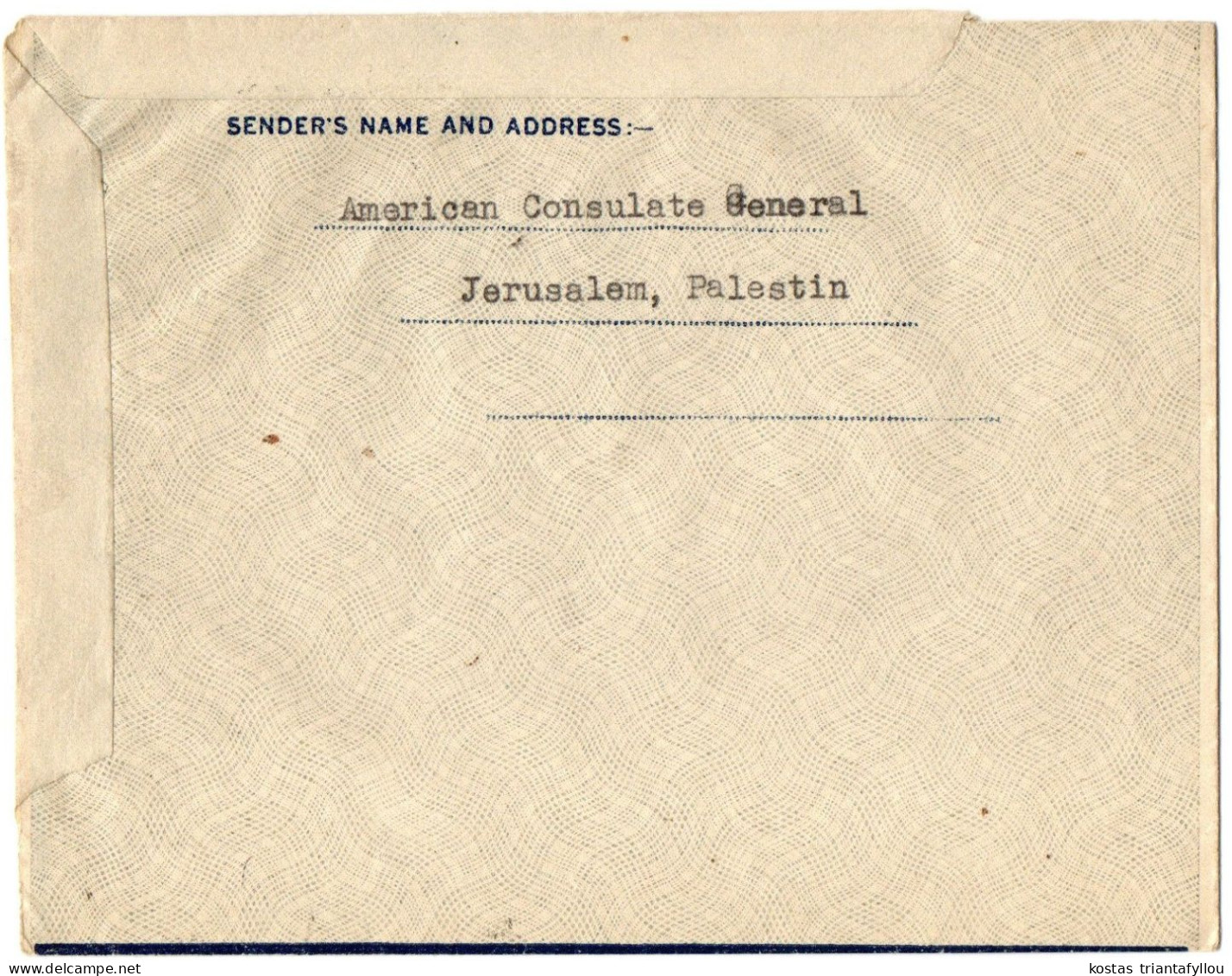 1,77 PALESTINE, OLD STATIONERY TO COLORADO - Palestina