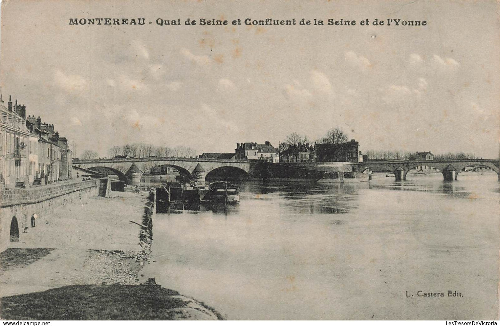 FRANCE - Montereau - Quai De Seine Et Confluent De La Seine Et De L'Yonne - Carte Postale Ancienne - Montereau