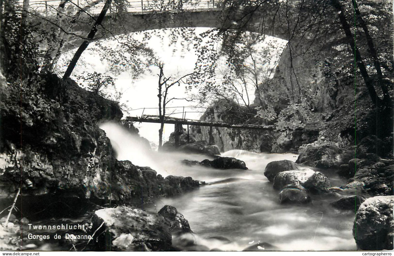 Postcard Switzerland Twannschlucht Gorges De Douanne - Sonstige & Ohne Zuordnung