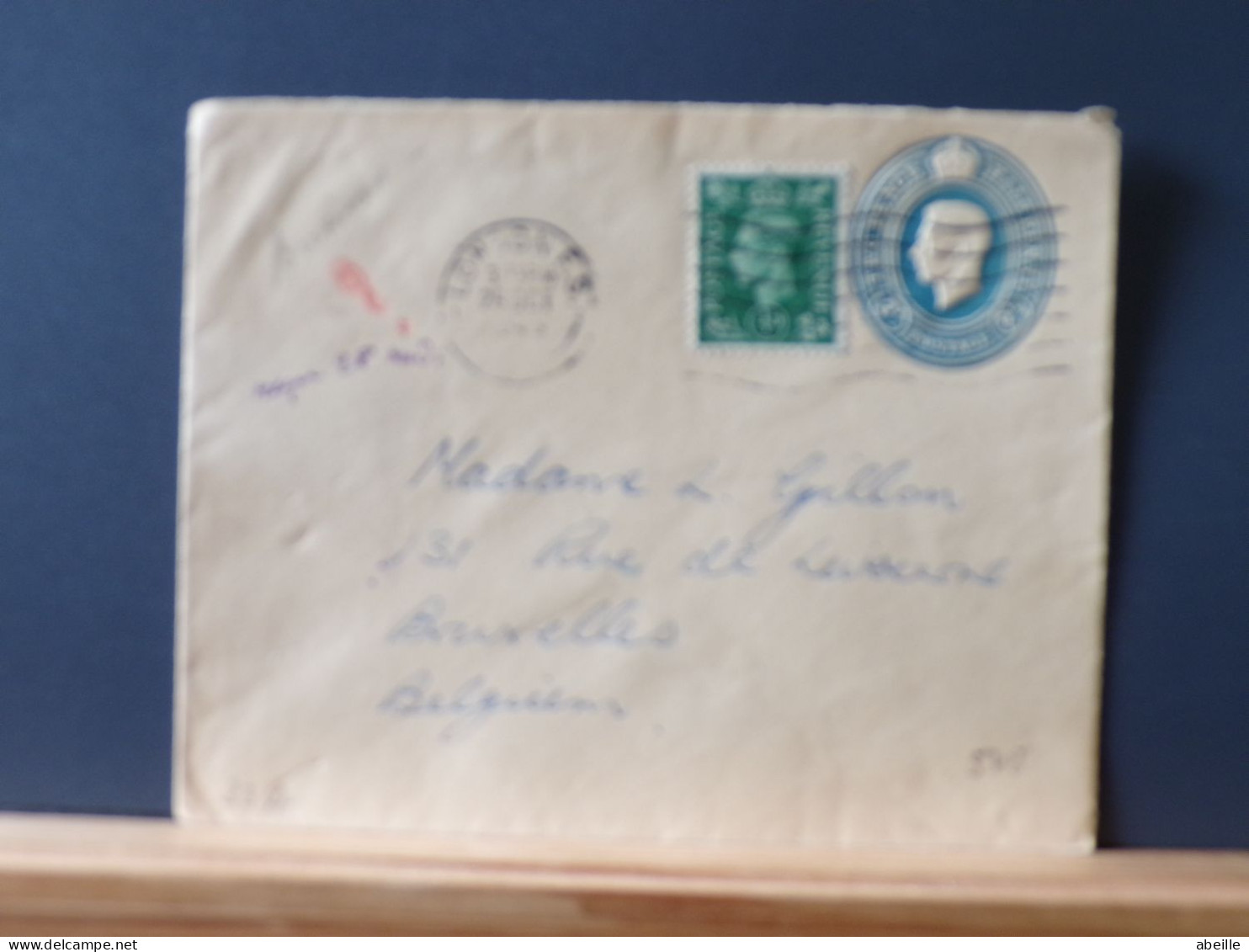 ENTIER548  ENVELOPPE G.B. 1949 - Luftpost & Aerogramme